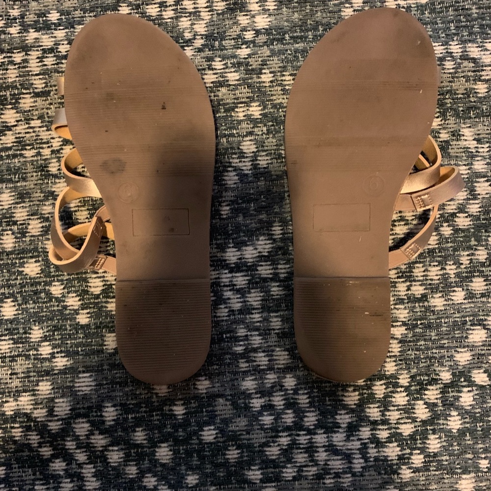 Rose gold sandals